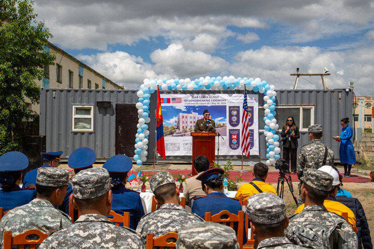 The ground-breaking ceremony of the Emergency Operation Center was held.